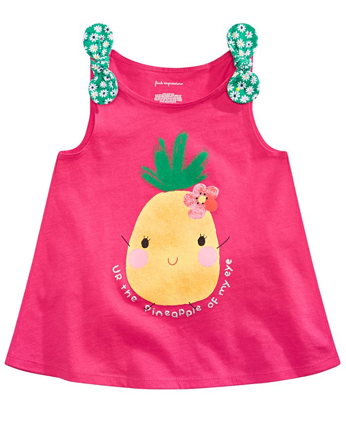 First Impressions Toddler Girls Pineapple Tank Top, Created for Macy's