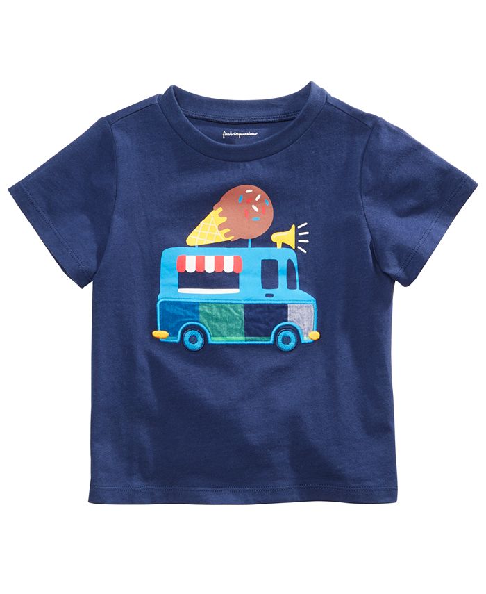 First Impressions Baby Boys Cotton Ice Cream Truck T-Shirt, Created for ...