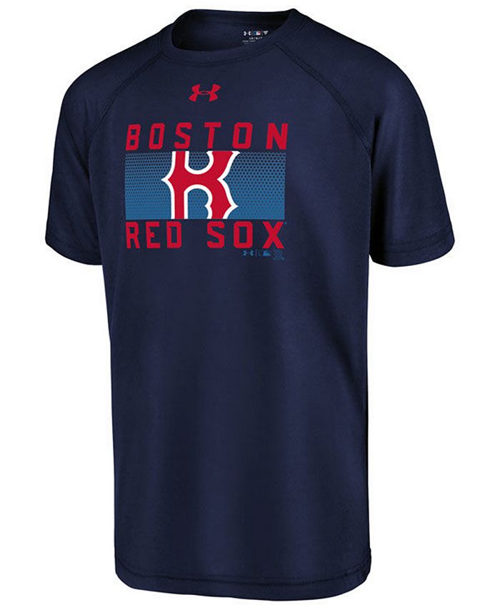 Under Armour Big Boys Boston Red Sox Logo Tech T-Shirt - Macy's