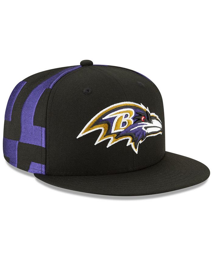 New Era 9Fifty Mesh Snapback - Baltimore Ravens, Visiera In Cotone, Taglia Unica Regolabile