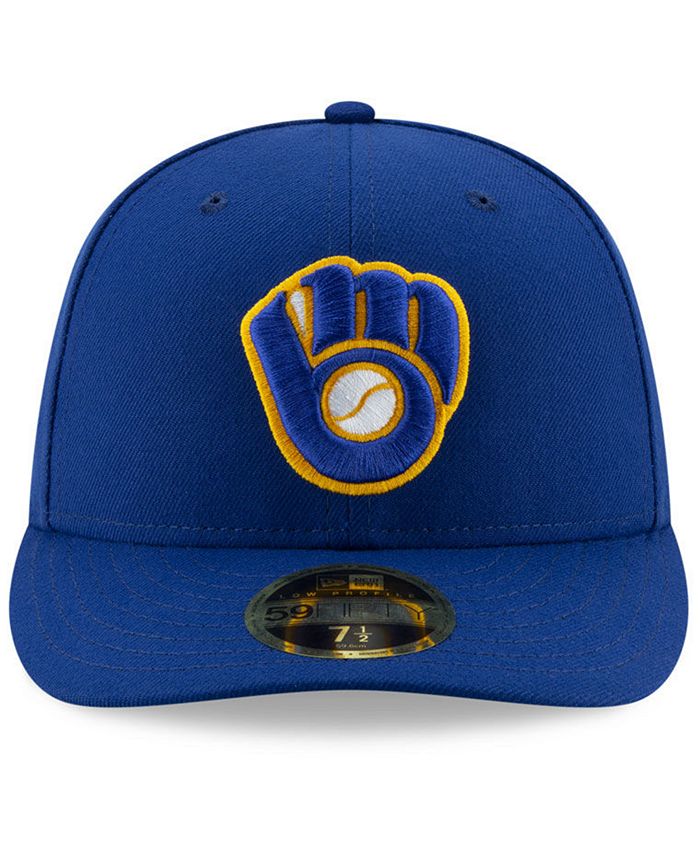 New Era Milwaukee Brewers Low Profile AC Performance 59FIFTY Fitted Cap ...