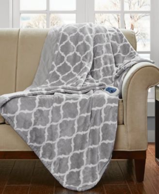 Ogee Plush Electric Throw, 60" x 70"