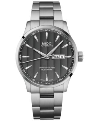 Mido - Men's Swiss Automatic Multifort Chronometer Stainless Steel Bracelet Watch 42mm