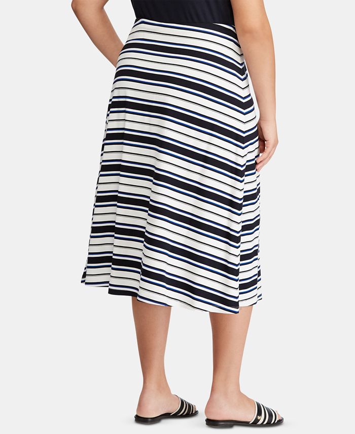 Lauren Ralph Lauren Plus Size Striped Skirt - Macy's