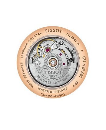 Tissot - Women's Carson Premium Swiss Automatic Brown Leather Strap Watch 30mm