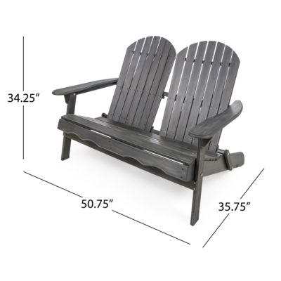 Malibu Outdoor Adirondack Loveseat