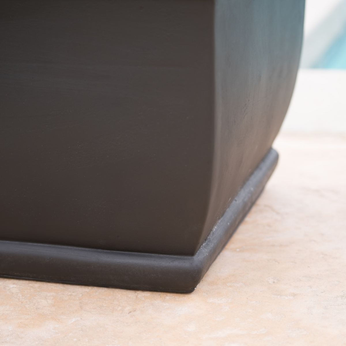 Noble House Salina Outdoor Planter In Black