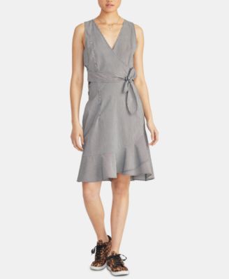 RACHEL Rachel Roy Women's Faux Wrap Midi Cocktail and Party Dress Green Size Medium