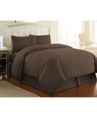Ultra-Soft Solid Color 3-Pc. Duvet Cover Set, King