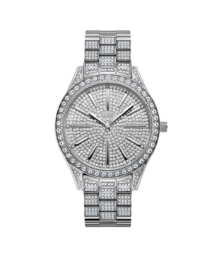 image of Jbw Women-s Cristal Diamond (1/8 ct.t.w.) Stainless Steel Watch