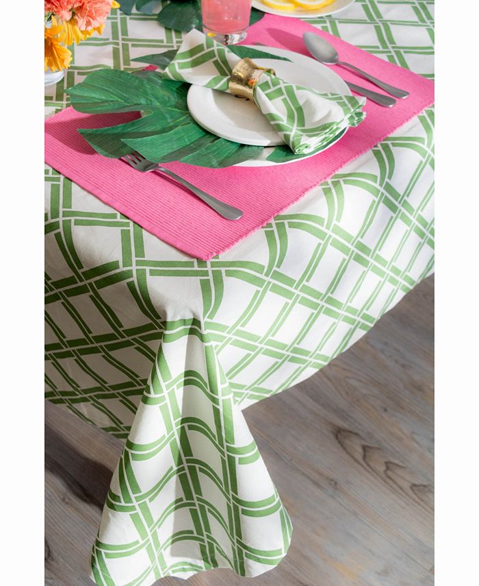 Design Imports Outdoor Table cloth with Zipper 52" Round Macy's
