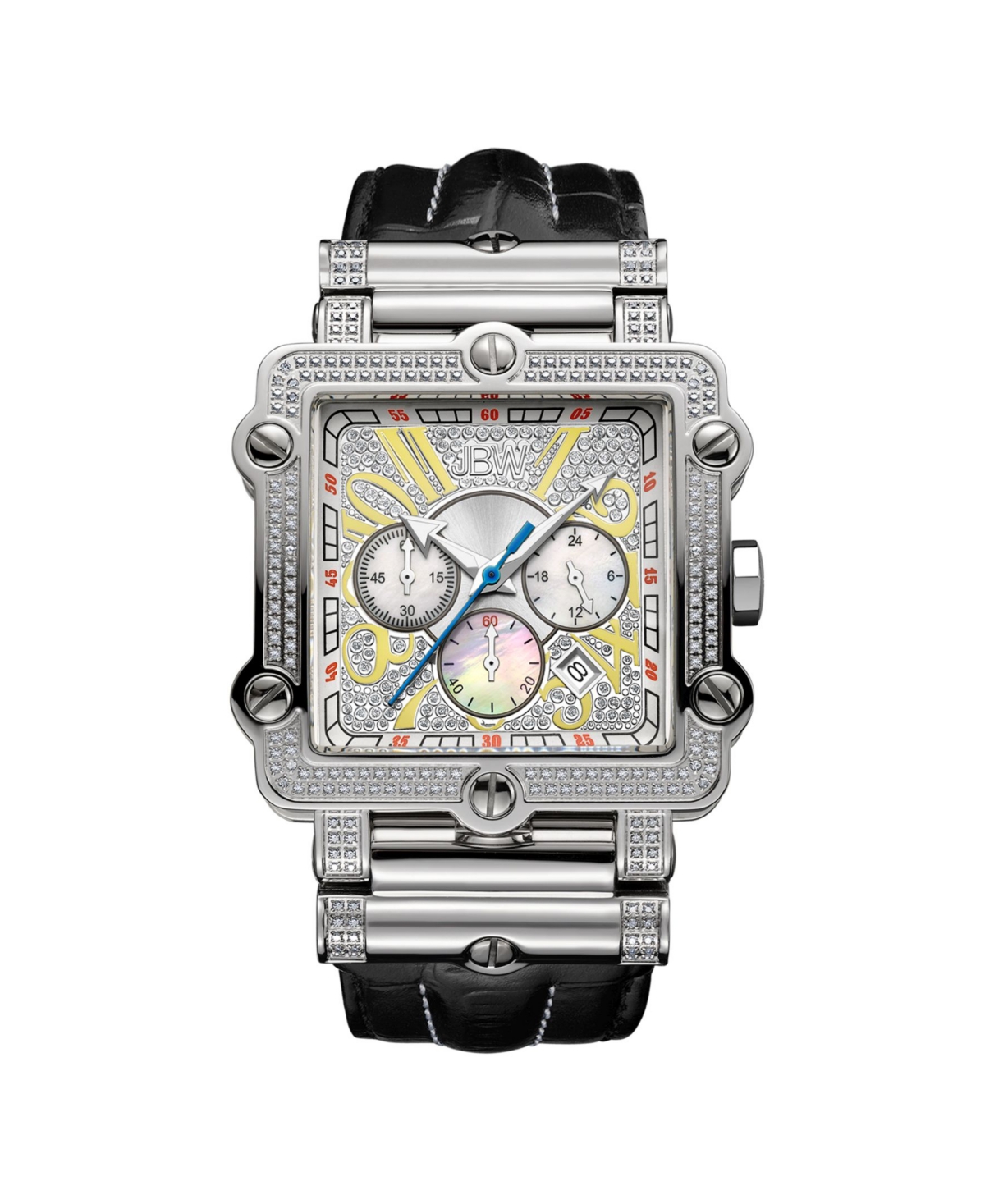 Jbw Men's Phantom Diamond (1 ct.t.w.) Stainless Steel Watch