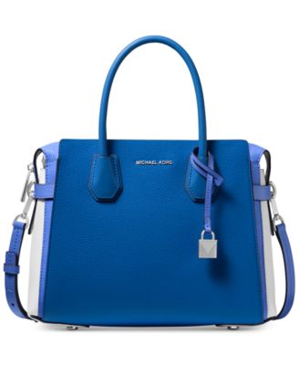 michael kors blue purse with flowers