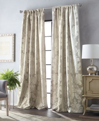 Martha Stewart Collection Palermo Pole Top Curtain Panels Created For Macys In Champagne