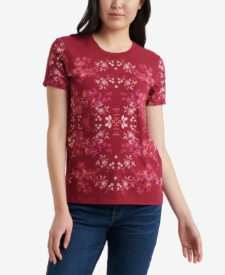 Lucky Brand - Cotton Floral-Print T-Shirt