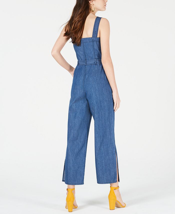 OAT Cotton WideLeg Denim Jumpsuit Macy's