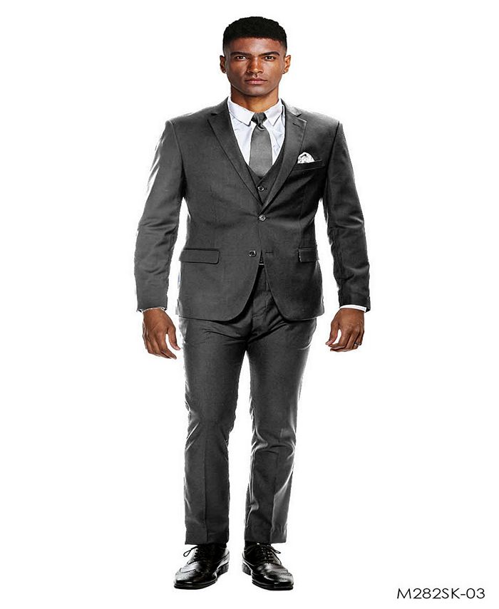 Sean Alexander Men's Stretch Ultra Slim Fit 3-Piece Solid Suit - Macy's