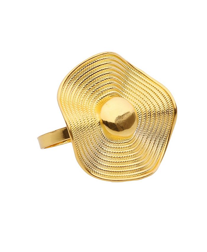 Classic Touch Set of 6 Gold Napkin Rings Macy's