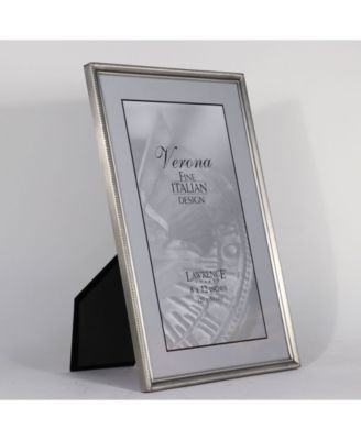 Antique Pewter Picture Frame - Bead Border Design - 8" x 12"