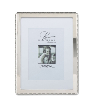 Lawrence Frames Silver Metal Picture Frame With Delicate Outer Border Of Beads