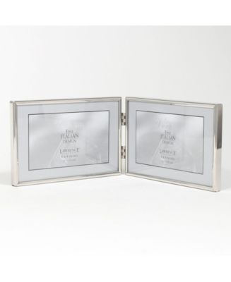 Lawrence Frames Hinged Double Simply Silver Metal Picture Frame - 6