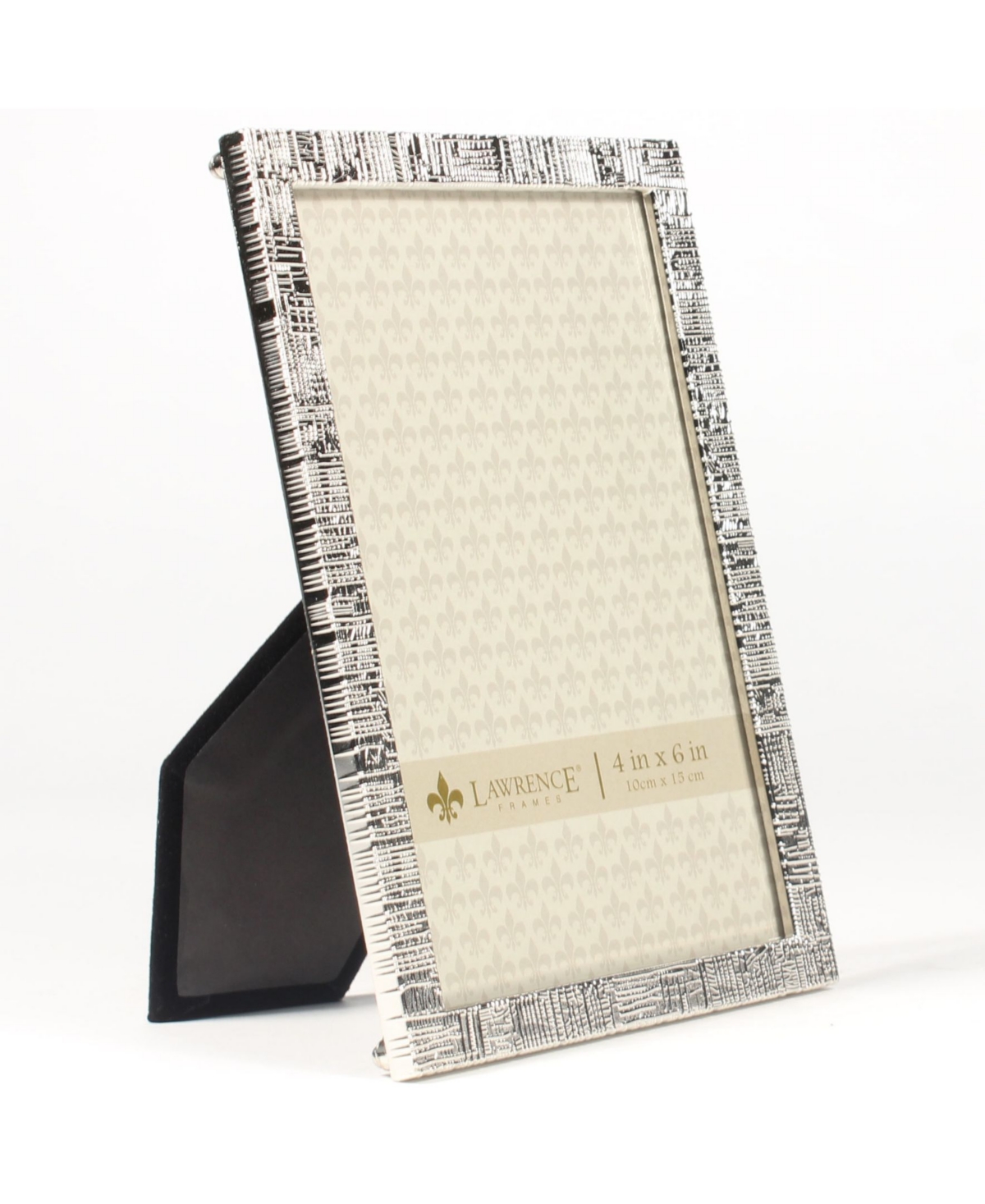 Lawrence FramesMetal Picture Frame with Linen Pattern - 4