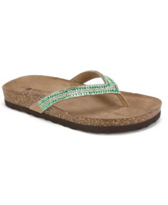 white mountain flip flops