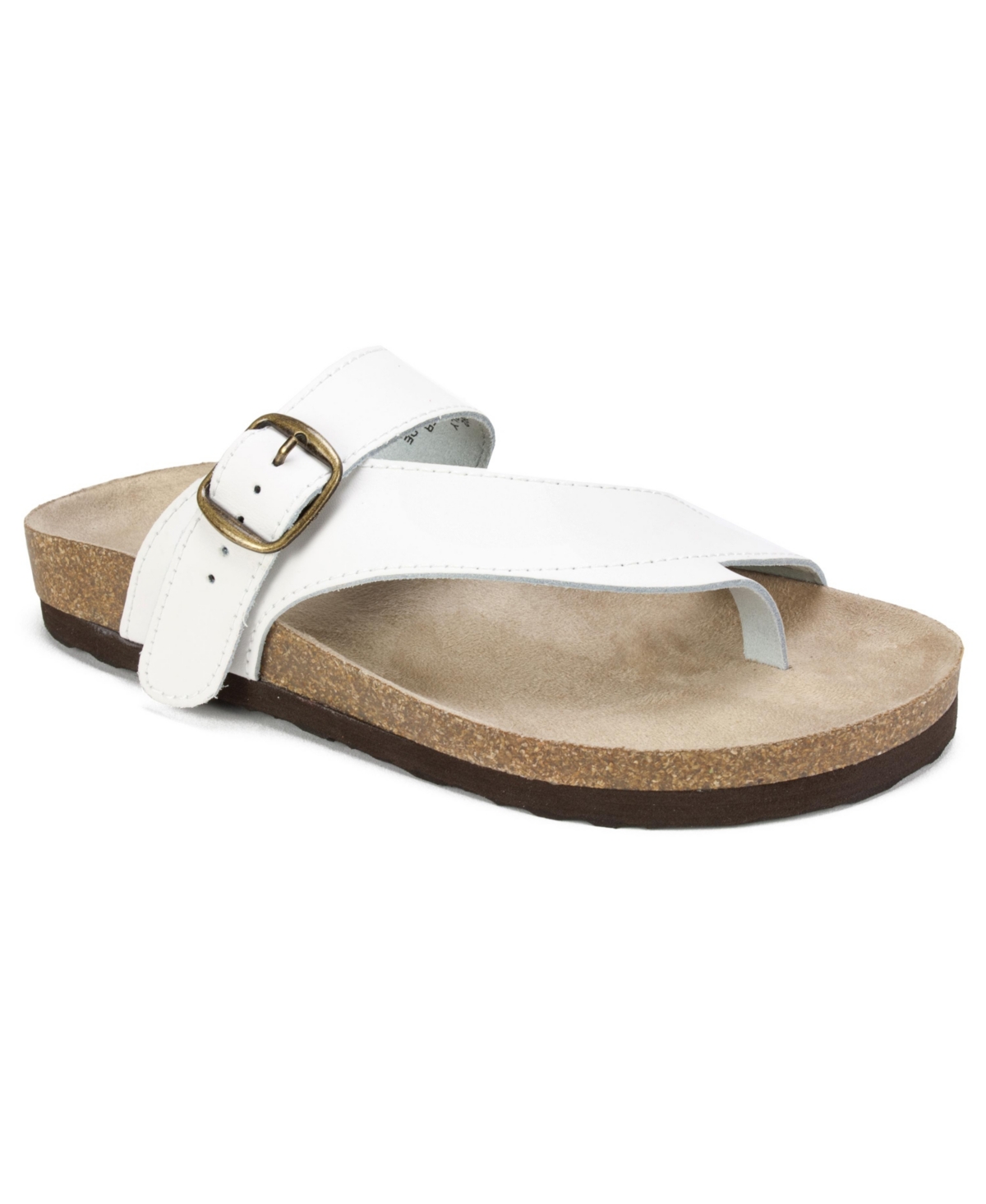 Mountain Women's Carly Footbed Sandals - White, Leather