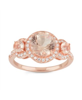 Rose Gold Plated Morganite Ring - Macy's