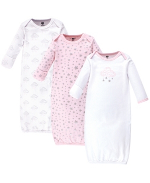 Hudson Baby Cotton Gowns 3 Pack 0-6 Months