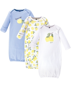 Hudson Baby Cotton Gowns 3 Pack 0-6 Months