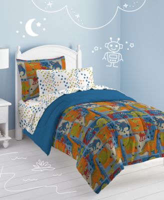 Dream Factory Dino Blocks Twin Comforter Set