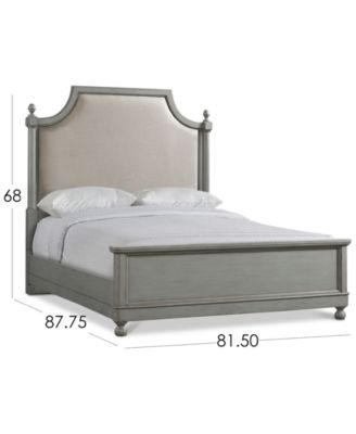 Furniture Bella Upholstered King Bed, Created For Macy's - Macy's