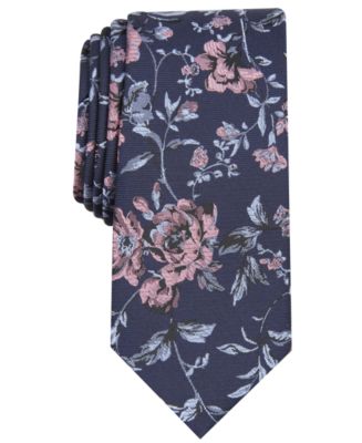 Bar III Men's Henderson Floral Skinny Tie, Created for Macy's - Macy's