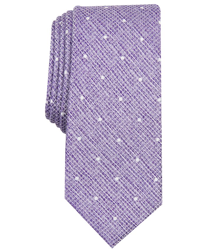Bar III Men's Gregory Dot Skinny Tie, Created for Macy's - Macy's