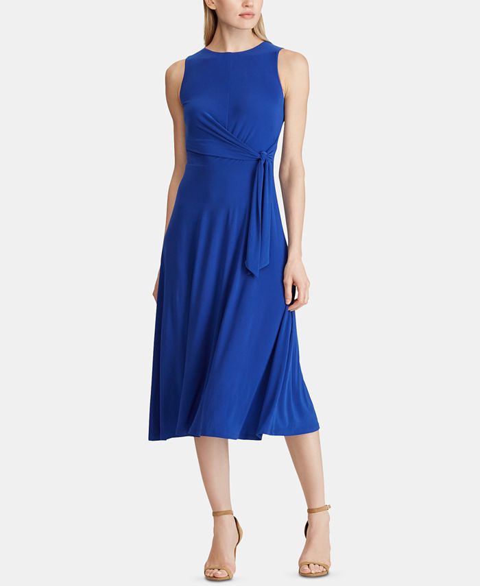 Lauren Ralph Lauren Twist Jersey Dress - Macy's