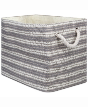Design Import Paper Bin Basket Weave Rectangle