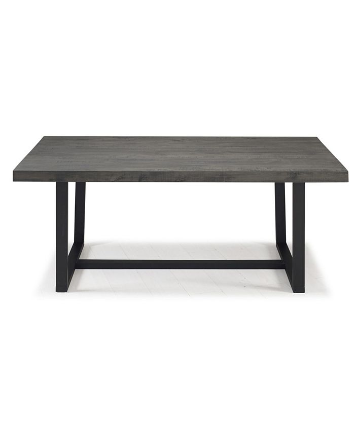 Walker Edison 72" Rustic Solid Wood Dining Table Macy's