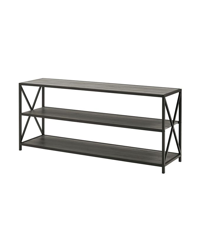 Walker Edison 60" Industrial Bookcase & Reviews Furniture Macy's