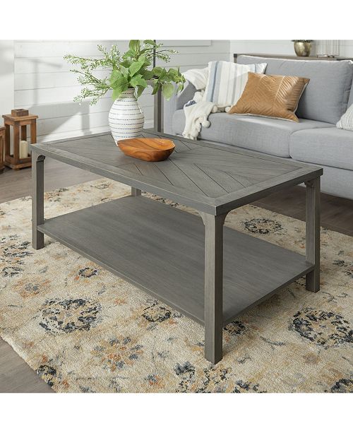 Walker Edison Modern Farmhouse Coffee Table Reviews Furniture