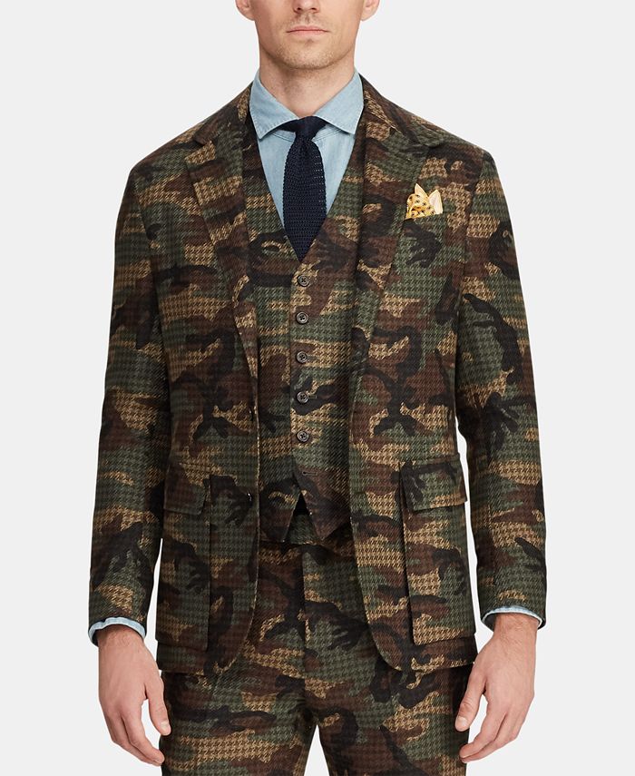 Polo Ralph Lauren Men's Morgan Camo Tweed Suit Jacket & Reviews - Blazers &  Sport Coats - Men - Macy's