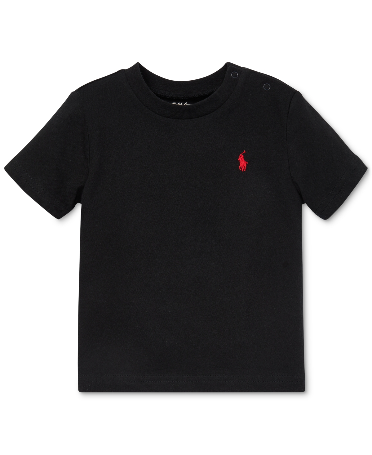 Polo Ralph Lauren Baby Boys Cotton Crewneck Embroidered Pony T-shirt In Black