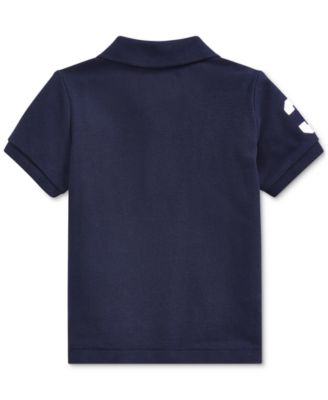 Baby Boys Cotton Mesh Pony Logo Polo Shirt