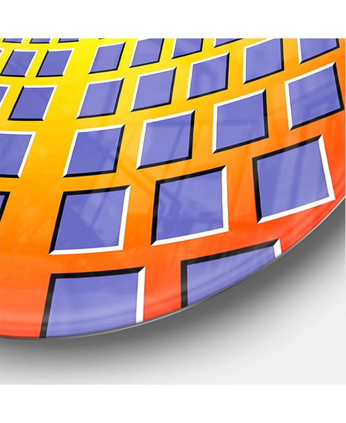 Design Art Designart Oversized Contemporary Round Metal Wall Clock Macy's