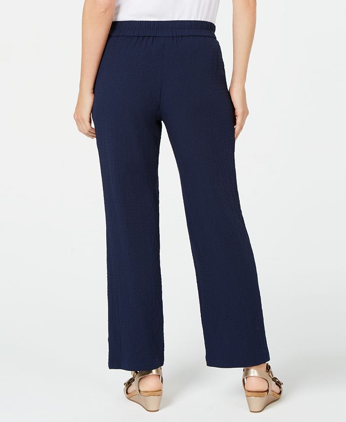 JM Collection Petite Textured Pull-On Pants, Created for Macy's - Macy's