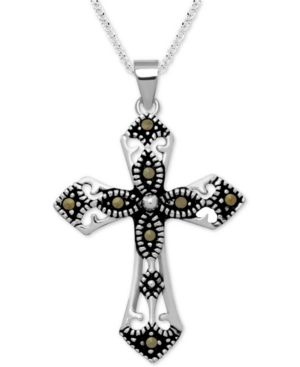 image of Marcasite Fancy Cross 18