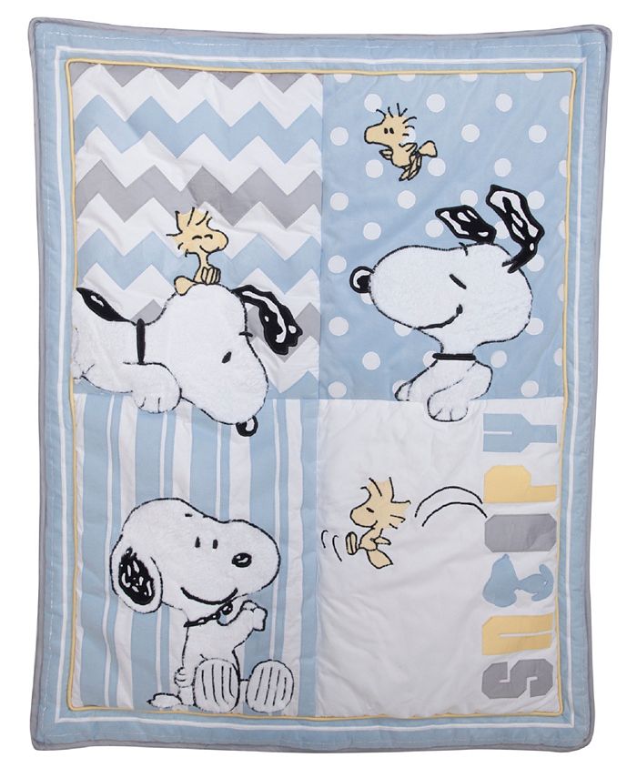 Lambs & Ivy My Little Snoopy™ Nursery 4Piece Baby Crib Bedding Set