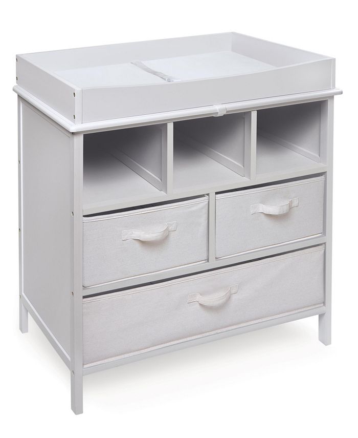 Badger Basket Estate Baby Changing Table with Three Baskets OVERMAX