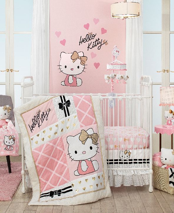 Lambs & Ivy Hello Kitty with Hearts Nursery 3-Piece Baby ...