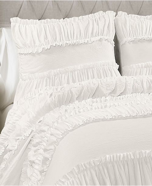 Lush Decor Nova Ruffle 3pc Full Queen Comforter Set Reviews
